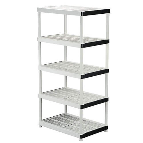 plastic shelving