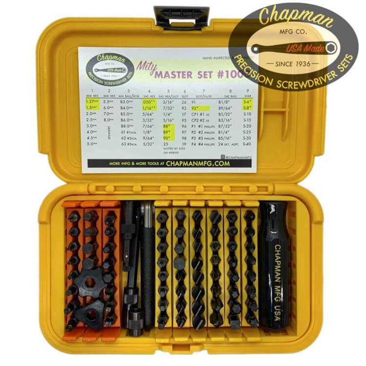 Mity Master bit set from Chapman Mfg Co