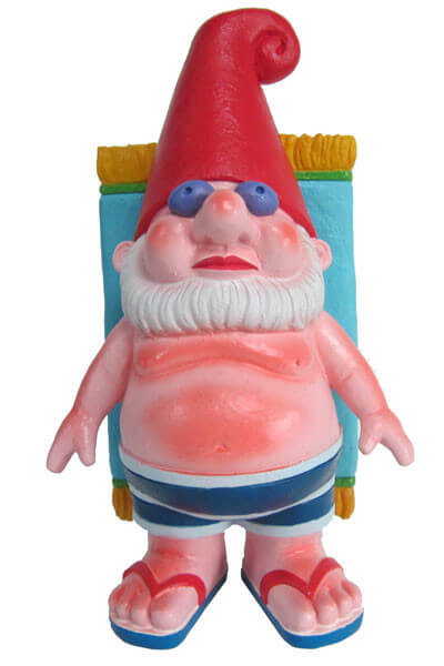 sunburned garden gnome