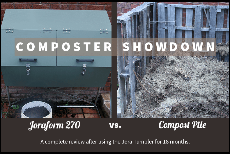 Jora composter versus a compost pile
