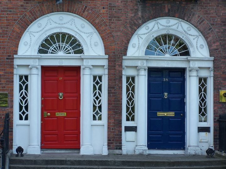 Bold front door colors