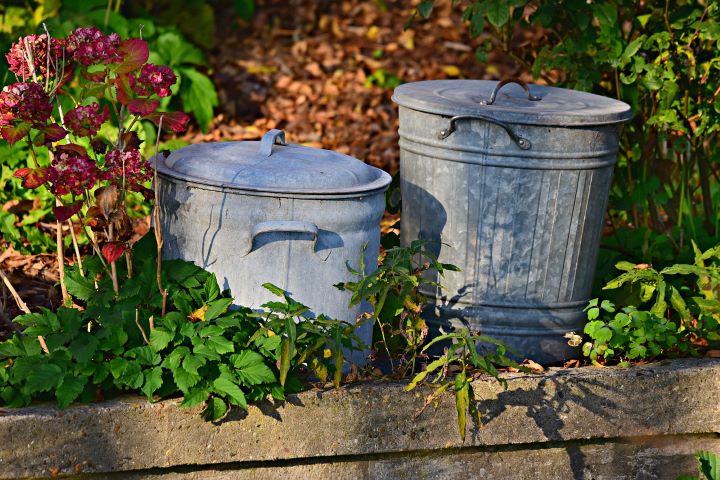 Secured Trash Cans