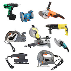 group of power tools