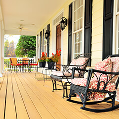 large traditionally styled porch