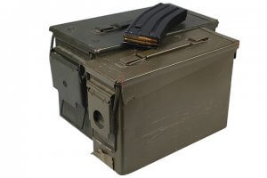 two ammo cans