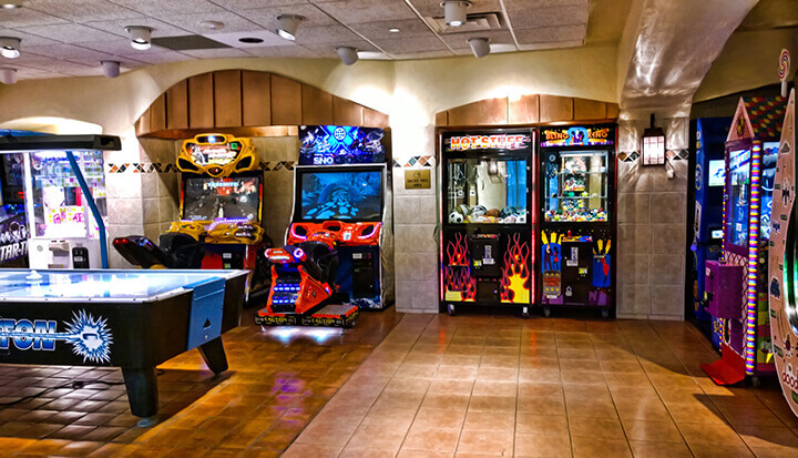 full-sized arcade cabinets