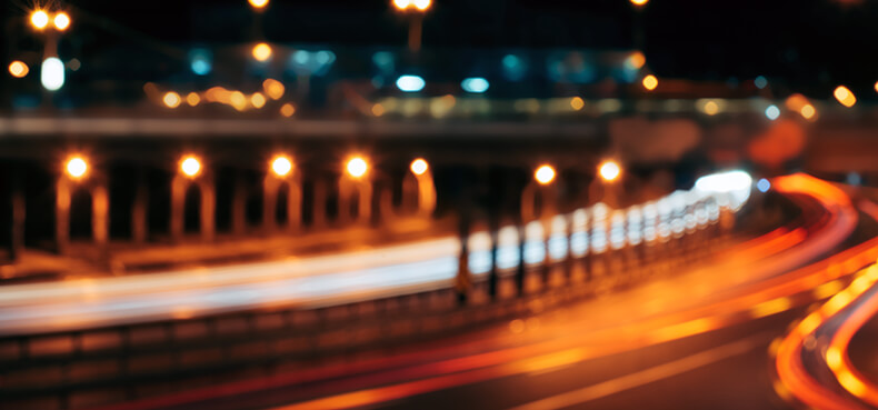 time-lapsed image of car lights