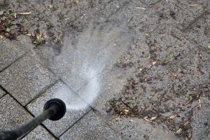 cleaning brick pavers