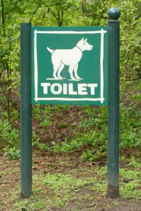 dog elimination sign