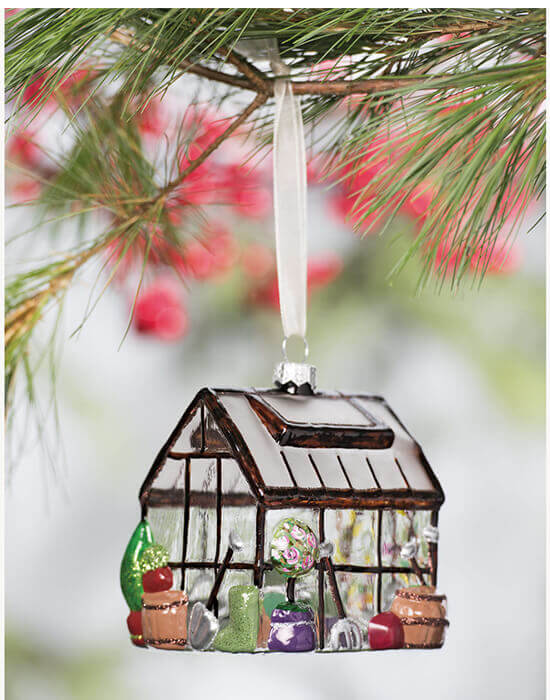 greenhouse Christmas ornament