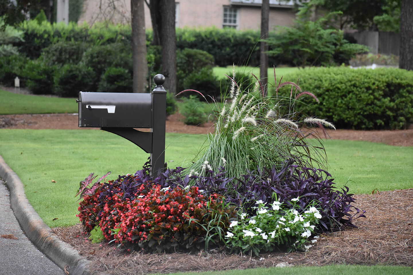 Mailbox with garden area