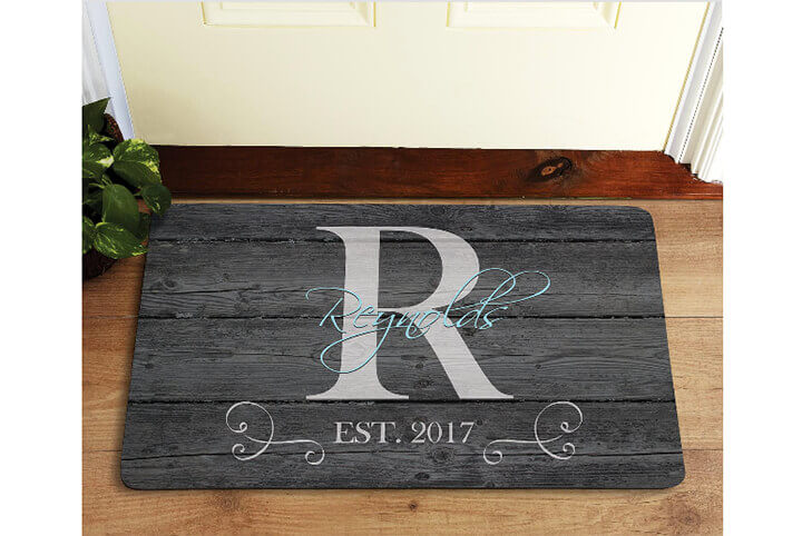 personalized welcome mat