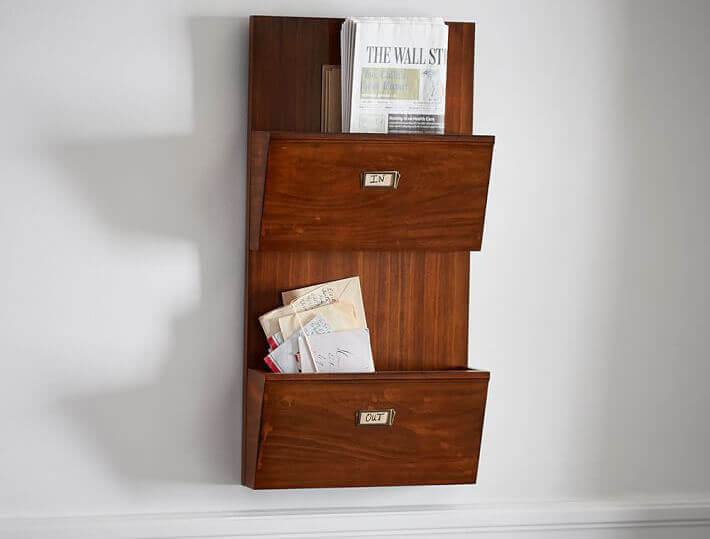 wall mounted file bin