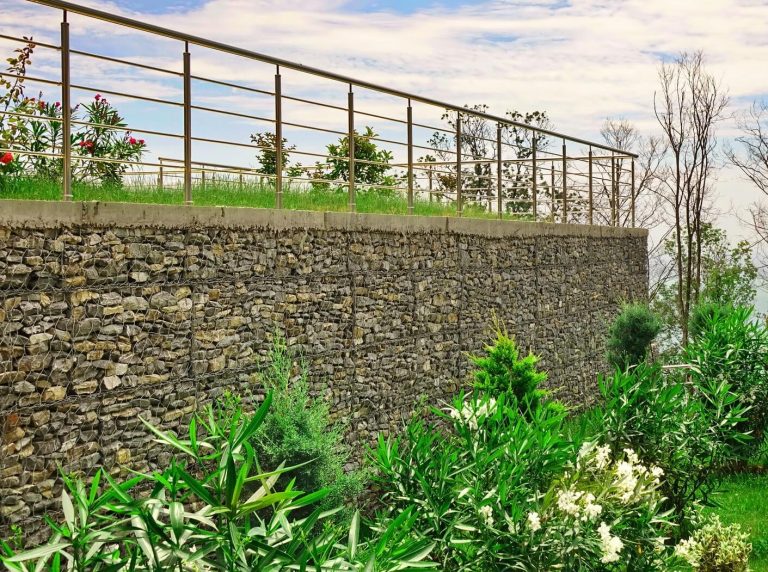Hardscape Your Garden with a Gabion Retaining Wall Yard and Garage