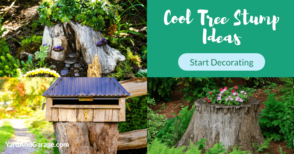 The Best Tree Stump Ideas for Decorating and Repurposing – Yard and Garage