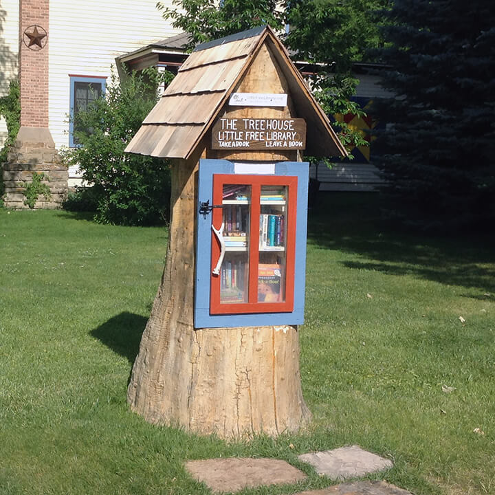 tree stump library