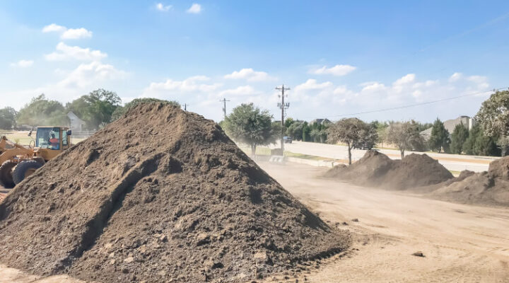 pile of topsoil and compost