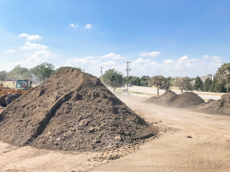 pile of topsoil and compost